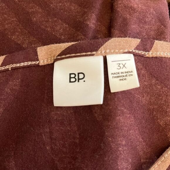 BP. Women’s top 3X animal print adjustable straps cropped V-Neck keyhole tie New - Picture 4 of 8